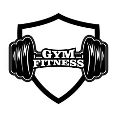 Gym and fitness vector image,modern and minimalist design,isolated on white background,gym logo,fitness icon
