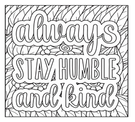 Obraz premium Motivational Quotes Coloring Pages For KDP