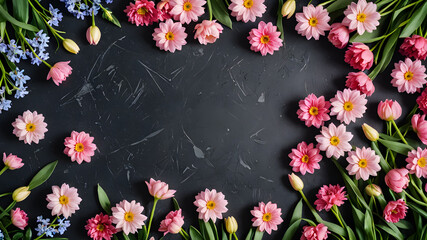 Valentine's Day composition. mothers day, womens day concept. AI generated image, ai