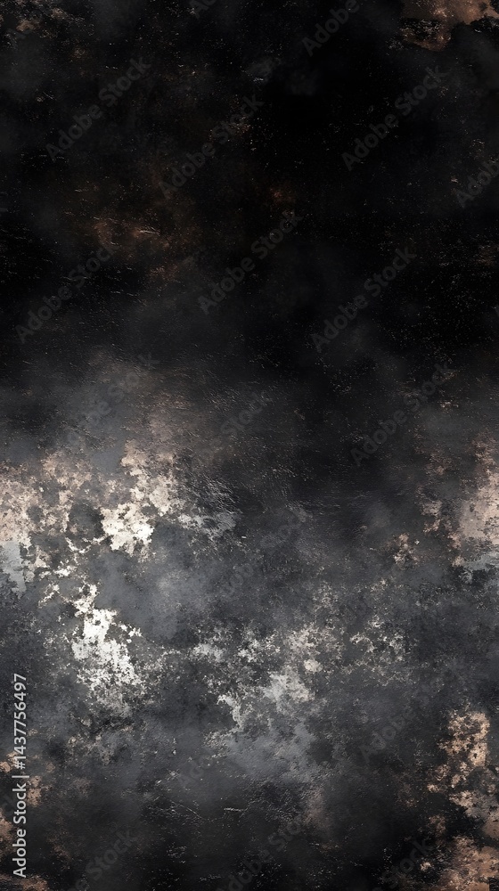 Poster abstract textured surface design showcasing dark and light color variations.