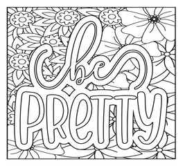 Motivational Quotes Coloring Pages For KDP