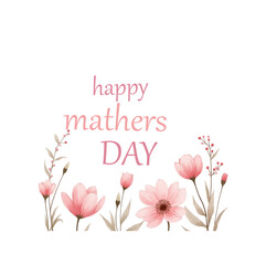 Pink Floral Mother's Day Greeting Card Design