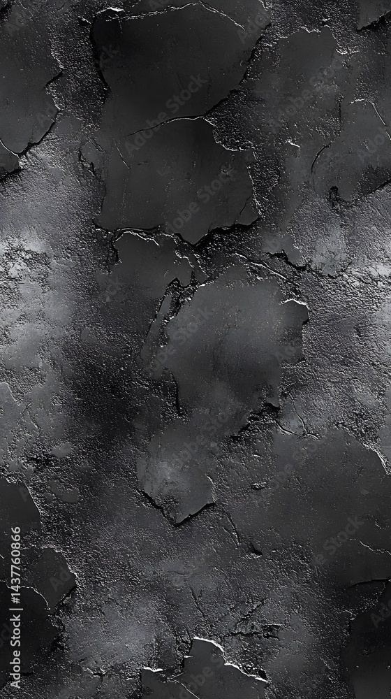 Poster dark gray textured surface with cracks and variations in tone.