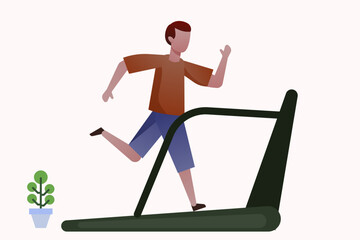 man on a swing
