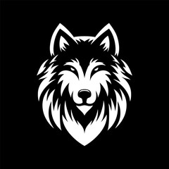 Wolf Head Logo Sky Signal