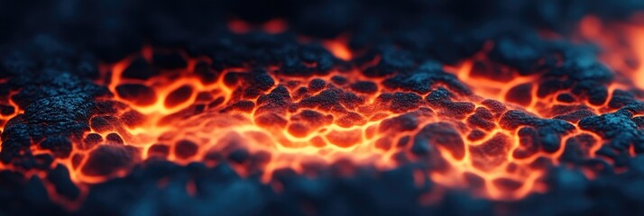 Fototapeta premium Molten Lava Flow