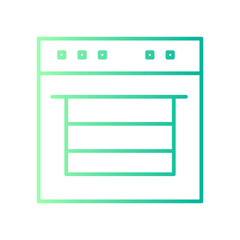 oven gradient icon