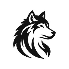 Wolf Head Logo Geometric Eye