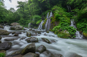 川俣川渓谷の吐竜の滝