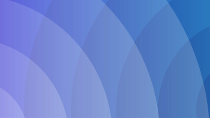 Abstract geometric blue background with intersecting circular shapes