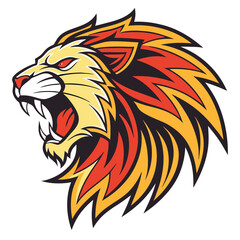 Obraz premium Roaring Lion Mascot