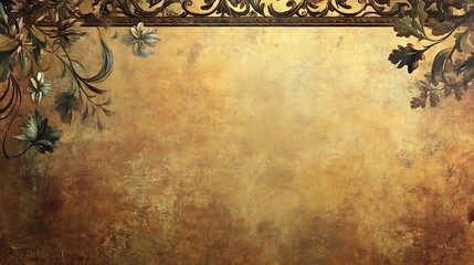 Vintage Floral Grunge Background. (5)