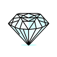 Diamond-Illustration-Gem-Stone-Jewelry-Brilliant-Cut-Precious