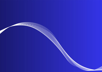 Blue abstract background with intertwined thin white lines