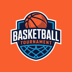 Basketball Tournament Emblem Design