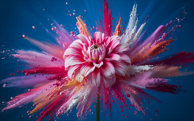 Vibrant Floral Bloom Splash
