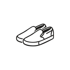 Slip on shoes logo template