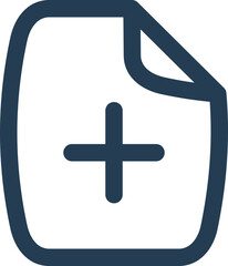 Obraz premium Simple File Icon