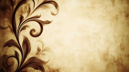 Vintage Floral Ornament Background. (2)