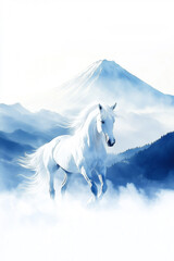 年賀状素材_午年_馬のイラスト