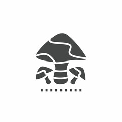 Vector. Mushroom symbol. Icon symbol design template.