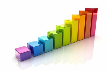 Colorful Stacked Bar Graph Representation of Growth and Progression