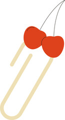 Cute Paperclip with Fruit