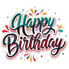 Obraz premium Happy Birthday Graphic Design