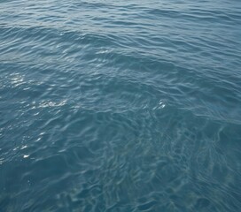 Obraz premium Serene blue water, gentle wave texture Subtle ripples, calming ocean surface , wave, color, blue