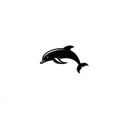 Naklejka premium Dolphin leaping, ocean background, marine wildlife, nature