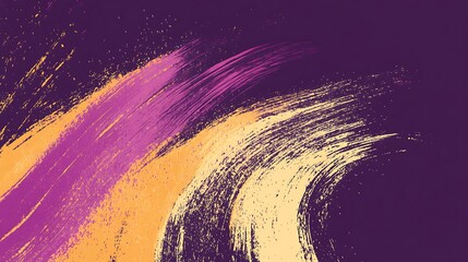 Brushstrokes Abstract brushstrokes in purple, orange, and cream. Texture effect