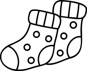Cozy socks with polka dots, perfect for rainy day or relaxing at home