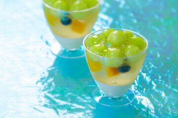 メロンを使った初夏のデザート