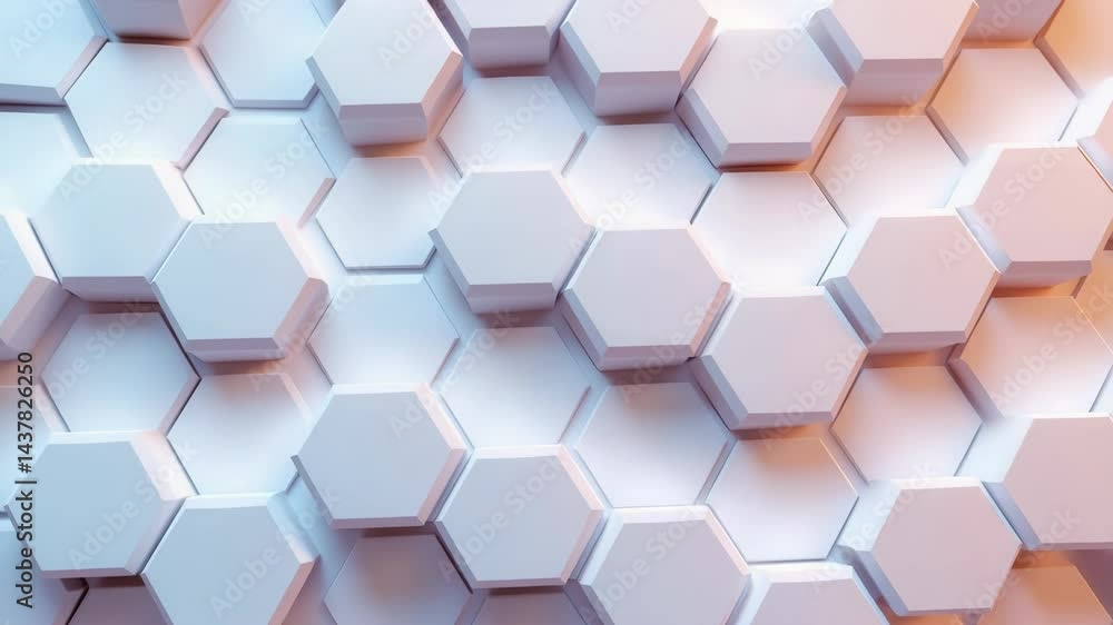 Poster intricate hexagonal design showcases modern architectural trends in a minimalist setting