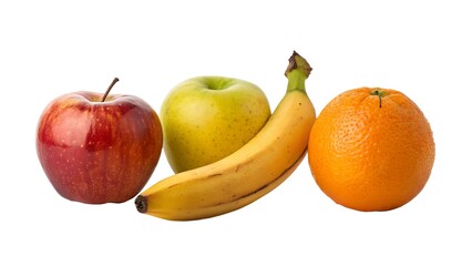 Four fresh fruits ideal for health-related content and marketing.