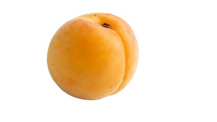 A ripe apricot, perfect for food photography and dietary promotions.