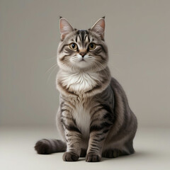 Beautiful napoleon cat breed isolated