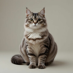 Obraz premium Beautiful napoleon cat breed isolated