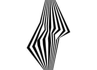 Abstract vector pattern of black broken lines on white background. Minimalistic modern design. Striped design element. Black and white background for digital graphics, covers, advertising. Umbrella