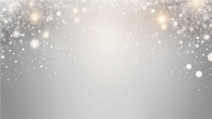 abstract backgrounf of glitter vintage lights . silver and white. de-focused. banner