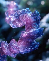 Obraz premium Abstract swirling, iridescent, organic form