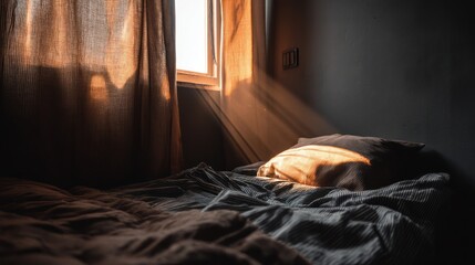 Sunrise in a bedroom