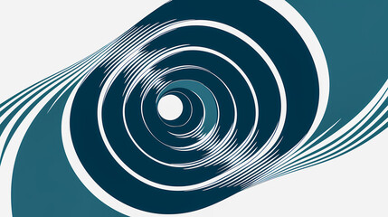 Concentric elliptical rings in magenta-gray, signal processing concept.Generative AI