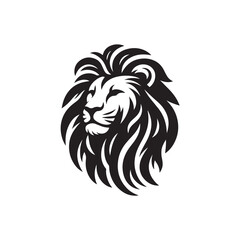 Naklejka premium lion head tattoo