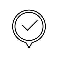 pin line icon
