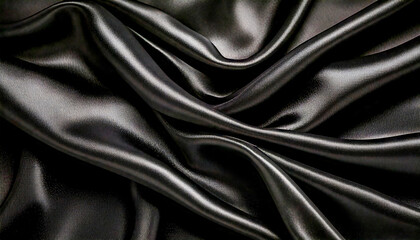 Obraz premium Luxury Black Velvet Texture .Silky and Shiny Fabric for Advertising, Fashion, Banners, and Graphic Elements