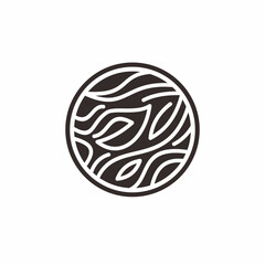 simple black leaf vector image