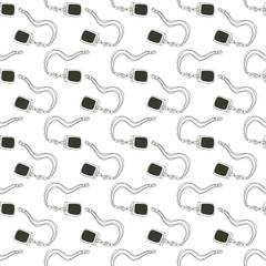 seamless pattern with hanging card 