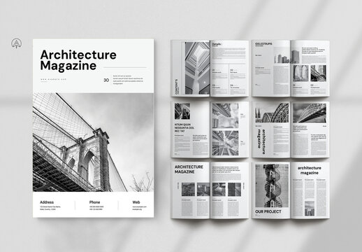 Architecture Portfolio Magazine Template
