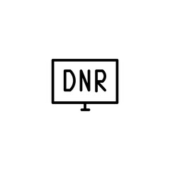 dnr line icon
